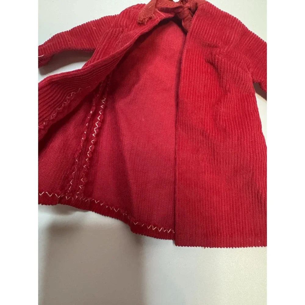 Vintage Red Corduroy Bolero Jacket - Barbie‎ Doll Clothes
